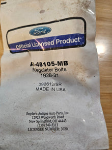 A-48105-MB Regulator Bolts 28-31