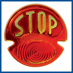 A-13450-S Red Lens with Stop