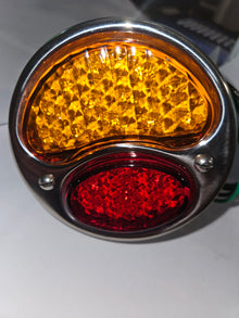 A-13405-SR Stainless Right Tail Light 6v Red/Amber