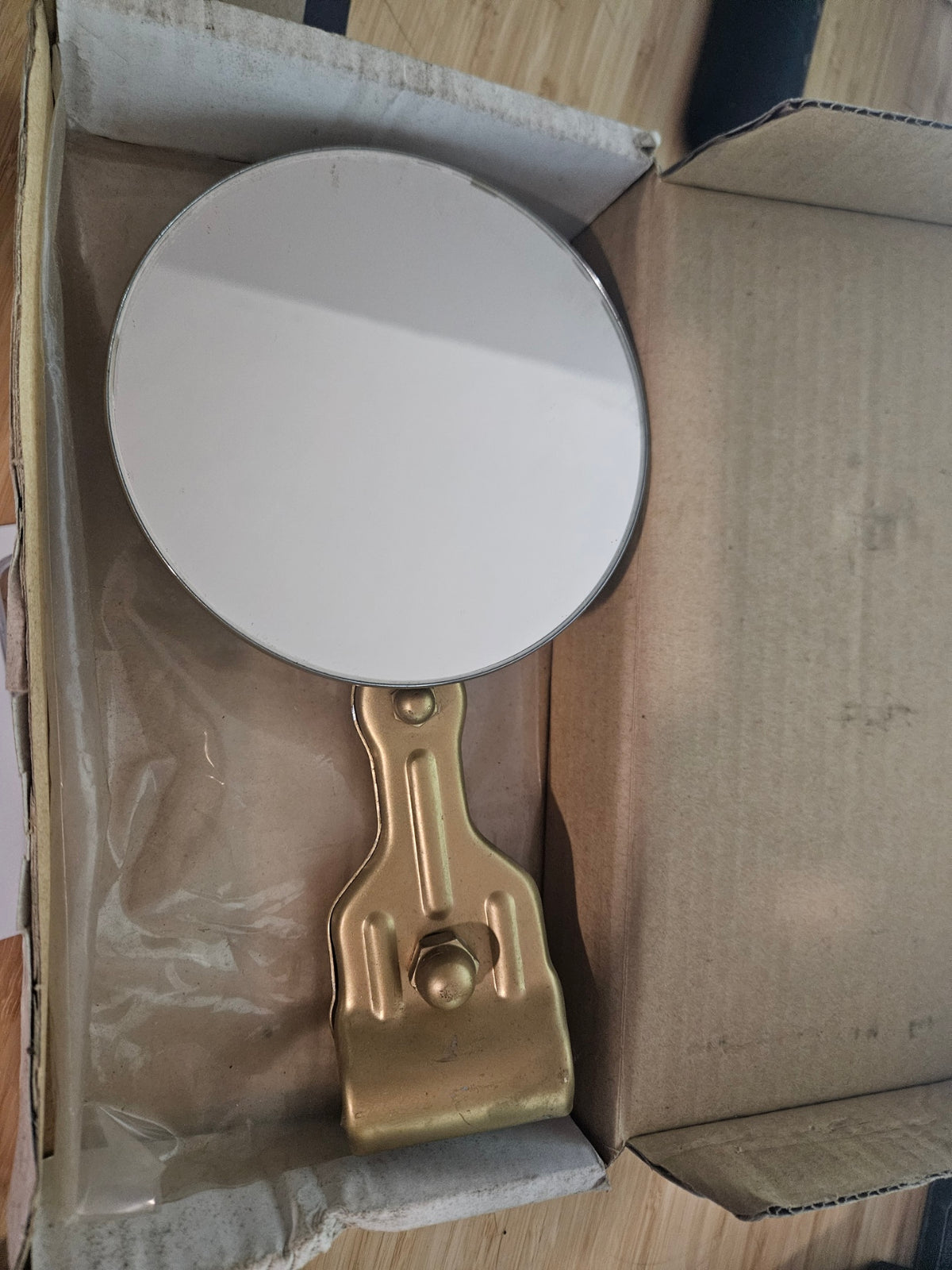 T-1770-B Side Post Mirror Assembly - Brass - 1909/15